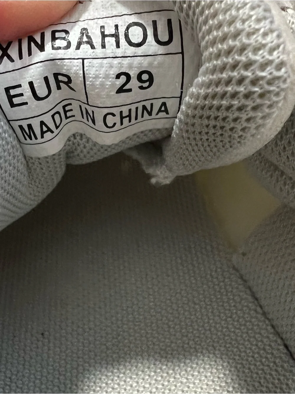 Kids White Sneakers with Holographic Accent and Hook-and-Loop Strap